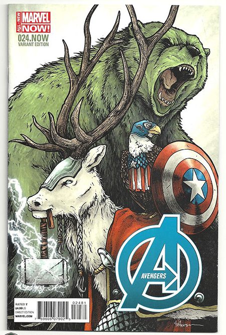 Avengers Vol 5 #24.NOW David Petersen Animal Variant Avengers Vol 5 #24.NOW David Petersen Animal Variant