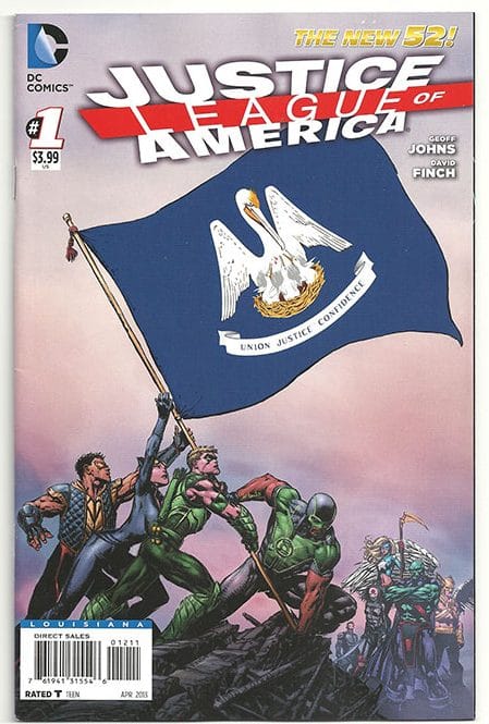 Justice League of America Vol 3 #1 Louisiana Flag Variant Justice League of America Vol 3 #1 Louisiana Flag Variant