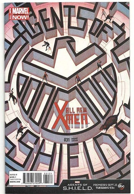 All-New X-Men Vol 1 #31 Mike Del Mundo Agents Of S.H.I.E.L.D. Incentive Variant 1:10 All-New X-Men Vol 1 #31 Mike Del Mundo Agents Of S.H.I.E.L.D. Incentive Variant 1:10