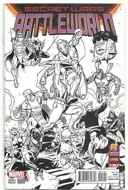 Secret Wars: Battleworld #1 Action Figure Variant Secret Wars: Battleworld #1 Action Figure Variant