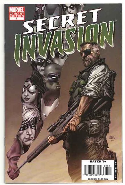Secret Invasion Vol 1 #3 Steve McNiven Incentive Variant 1:20 Secret Invasion Vol 1 #3 Steve McNiven Incentive Variant 1:20