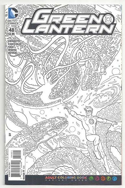 Green Lantern Vol 5 #48 Adult Coloring Book Variant Green Lantern Vol 5 #48 Adult Coloring Book Variant