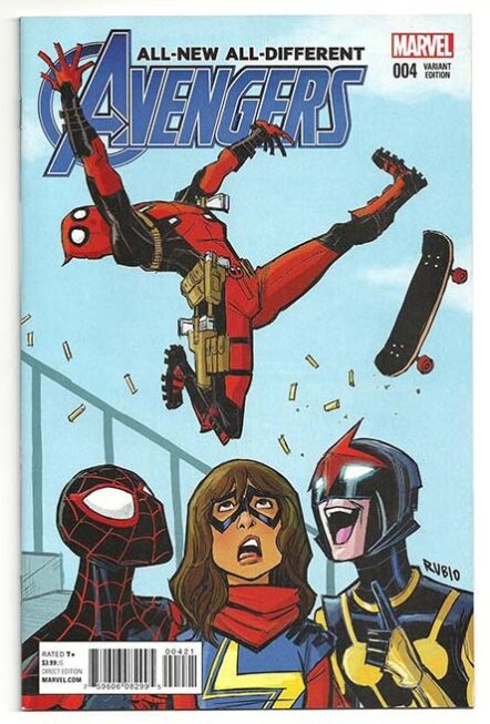 All-New All-Different Avengers #4 Bobby Rubio Deadpool Incentive Variant 1:10