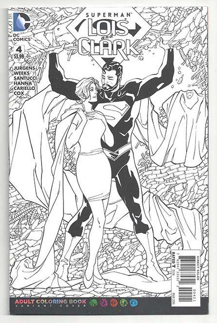 Superman: Lois And Clark #4 Adult Coloring Book Variant Superman: Lois And Clark #4 Adult Coloring Book Variant