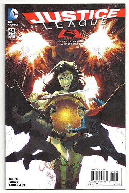 Justice League Vol 2 #49 Batman V Superman Variant Justice League Vol 2 #49 Batman V Superman Variant