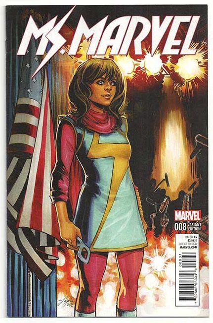 Ms. Marvel Vol 4 #8 Civil War Reenactment Variant Ms. Marvel Vol 4 #8 Civil War Reenactment Variant