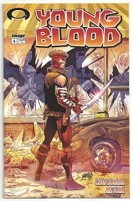 Youngblood Vol 6 #6 Walking Dead Tribute Sketch Variant Youngblood Vol 6 #6 Walking Dead Tribute Sketch Variant