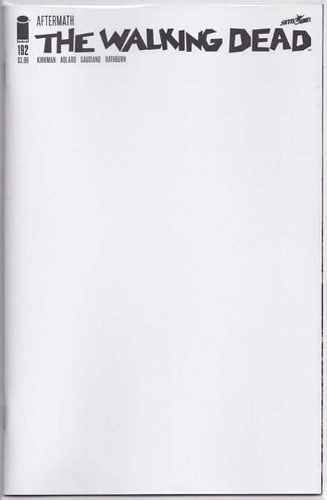 Walking Dead #192 Blank Variant Walking Dead #192 Blank Variant