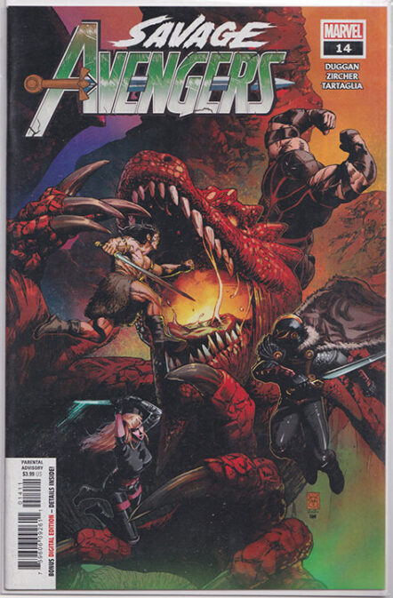 Savage Avengers Vol 1 #4 Valerio Schiti Immortal Wraparound Variant