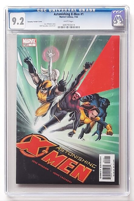 Astonishing X-Men Vol 3 #1 John Cassaday Incentive Variant 1:50 CGC 9.2 NM-