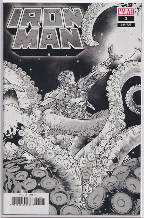 Iron Man Vol 6 #1 RB Silva Party Sketch Variant (1 Per Store) Iron Man Vol 6 #1 RB Silva Party Sketch Variant (1 Per Store)