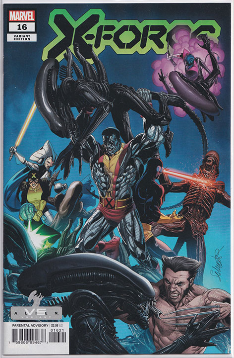 X-Force Vol 6 #16 Salvador Larroca Marvel vs Alien Variant X-Force Vol 6 #16 Salvador Larroca Marvel vs Alien Variant