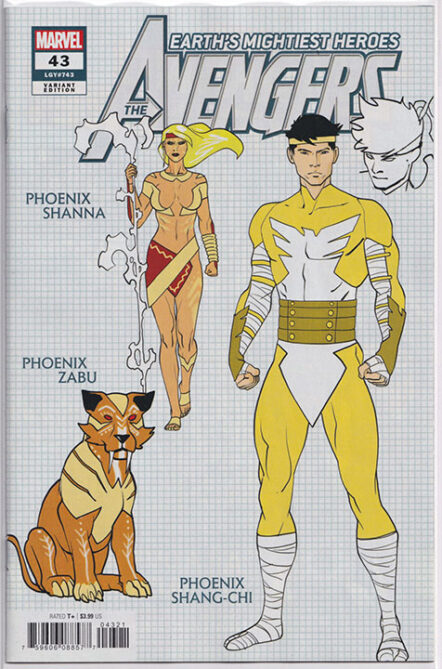 Avengers Vol 8 #43 Javier Garron Design Variant 1:10