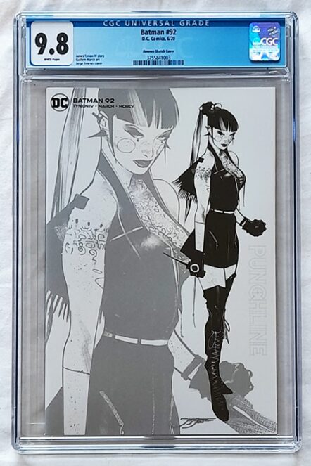 Batman Vol 3 #92 Jorge Jimenez Incentive Card Stock Sketch Variant (1 Per Store) CGC 9.8 NM/M