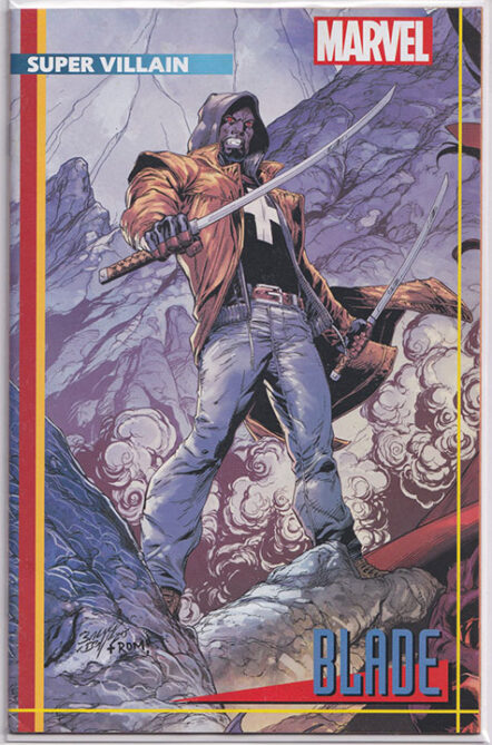 Heroes Reborn Vol 2 #1 Connecting Mark Bagley Blade Trading Card Variant