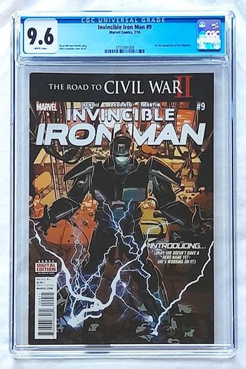 Invincible Iron Man Vol 2 #9 CGC 9.6 NM+ Invincible Iron Man Vol 2 #9 CGC 9.6 NM+