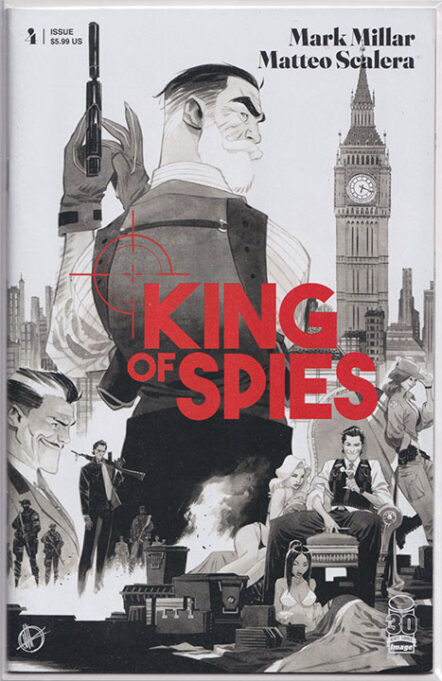 King Of Spies #4 Matteo Scalera Black & White Variant