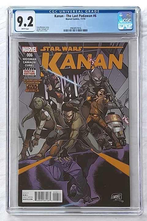 Star Wars: Kanan - The Last Padawan #6 CGC 9.2 NM- Star Wars: Kanan - The Last Padawan #6 CGC 9.2 NM-