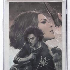 Cowboy Bebop # 1 Stanley Artgerm Lau Noir Virgin Variant 1:25 Signed by Stanley Artgerm Lau CGC Signature Series 9.8 NM/M