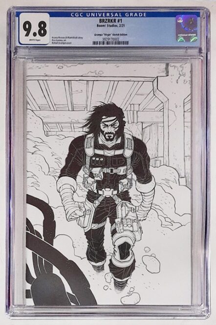BRZRKR #1 Rafael Grampa Black & White Virgin Incentive Variant 1:100 CGC 9.8 NM/M