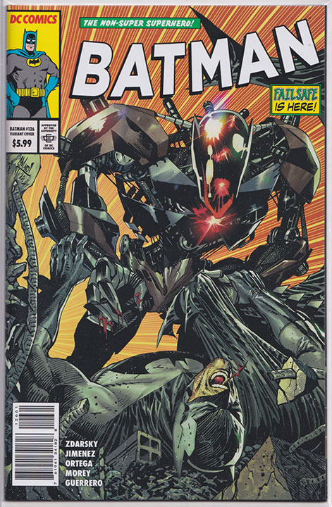 Batman Vol 3 #126 Guillem March McFarlance Homage Card Stock Variant Batman Vol 3 #126 Guillem March McFarlance Homage Card Stock Variant