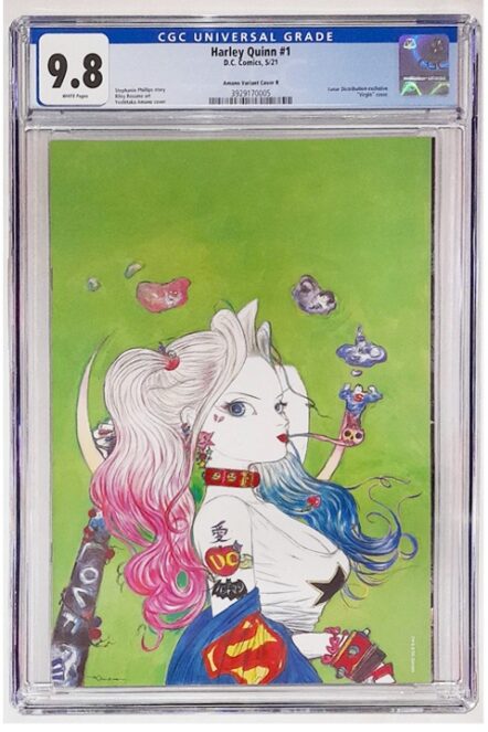 Harley Quinn Vol 4 #1 Lunar Thank You Yoshitako Amano Green Variant (1 Per Store) CGC 9.8 NM/M