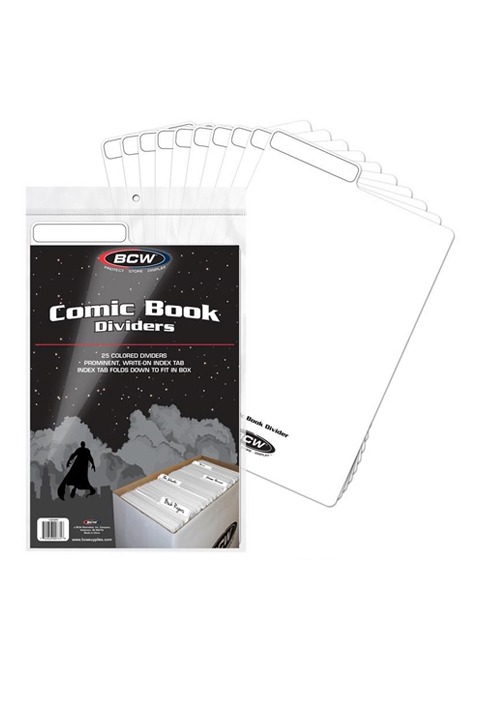 BCW Comic Book Dividers - White BCW Comic Book Dividers - White