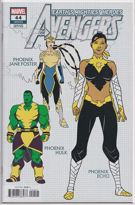 Avengers Vol 8 #44 Javier Garron Design Variant 1:10 Avengers Vol 8 #44 Javier Garron Design Variant 1:10