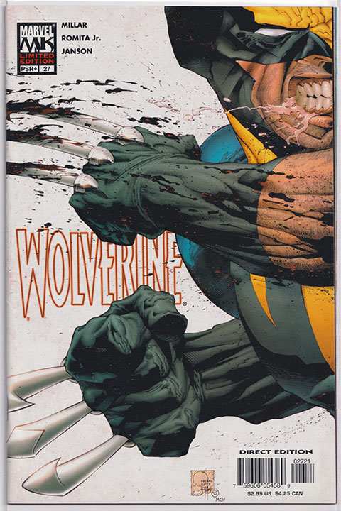 Wolverine Vol 3 #27 Joe Quesada Incentive Variant 1:15 Wolverine Vol 3 #27 Joe Quesada Incentive Variant 1:15