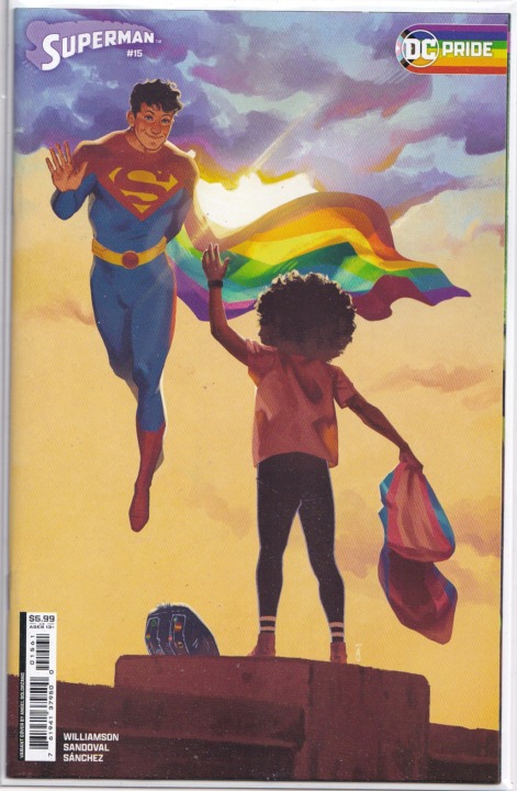 Superman Vol 6 #15 Angel Solorzano DC Pride 2024 Card Stock Variant Superman Vol 6 #15 Angel Solorzano DC Pride 2024 Card Stock Variant