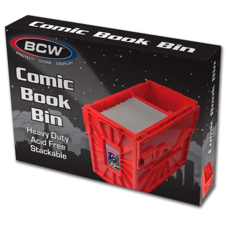 BCW Short Comic Book Bin - Red BCW Short Comic Book Bin - Red