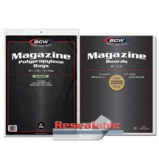 BCW Resealable Magazine Bags + Boards Combo