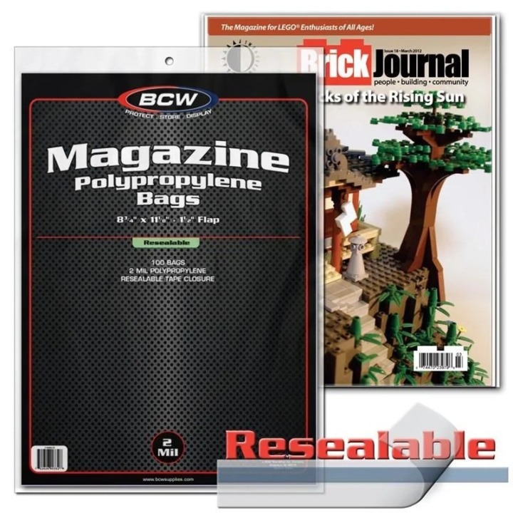 BCW Resealable Magazine Bags BCW Resealable Magazine Bags