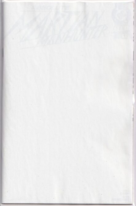 Absolute Martian Manhunter #1 Blank Card Stock Variant