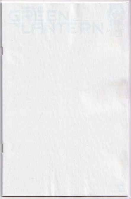 Absolute Green Lantern #1 Blank Card Stock Variant
