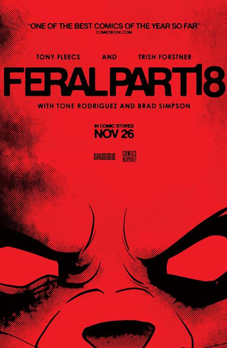 Feral #18 Cover B Tony Fleecs & Trish Forstner Movie Poster Homage Variant Pre-order Feral #18 Cover B Tony Fleecs & Trish Forstner Movie Poster Homage Variant Pre-order