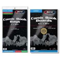 BCW Resealable Current / Modern Comic Bags - Thick + Boards Combo