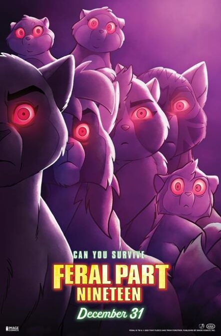 Feral #19 Cover B Tony Fleecs & Trish Forstner Movie Poster Homage Variant Pre-order