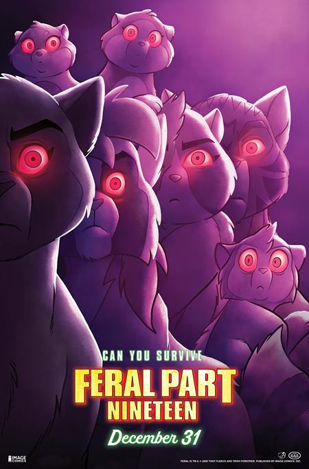 Feral #19 Cover B Tony Fleecs & Trish Forstner Movie Poster Homage Variant Pre-order Feral #19 Cover B Tony Fleecs & Trish Forstner Movie Poster Homage Variant Pre-order
