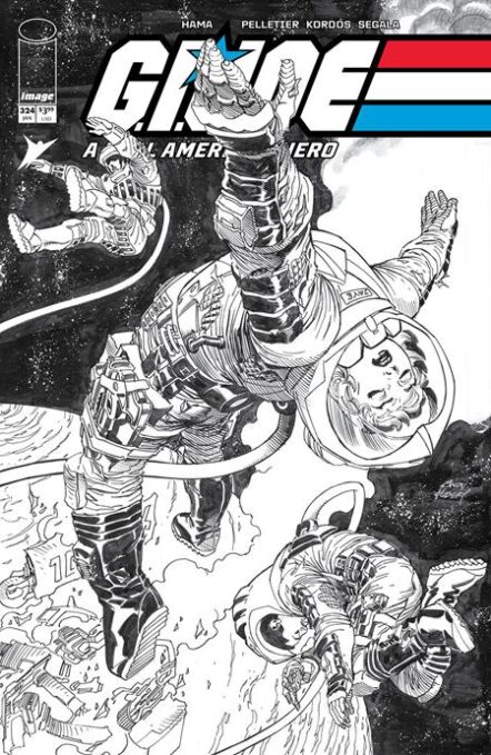 Gi Joe A Real American Hero #324 Cover B Andy Kubert B&W Variant Pre-order
