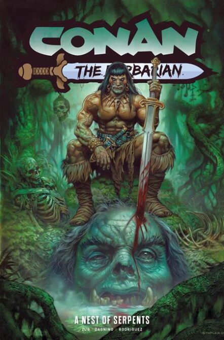 Conan The Barbarian TP Vol 06 A Nest Of Serpents Direct Market Edition Greg Staples Cover Pre-order