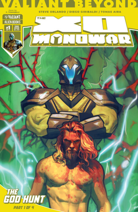 Valiant Beyond: The X-O Manowar #5 - The God Hunt #1 Cover A (Tomaselli) Pre-order Valiant Beyond: The X-O Manowar #5 - The God Hunt #1 Cover A (Tomaselli) Pre-order