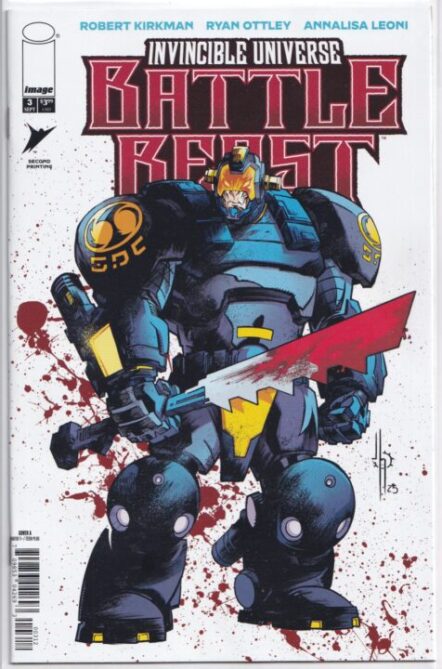 Invincible Universe Battle Beast #3 2nd Print Jason Howard Variant